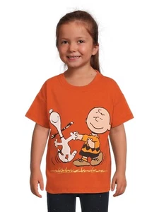 Peanuts Snoopy Dance Toddler Girl 3/4/5T Unisex Graphic Short Sleeve T-Shirt New - Picture 1 of 6