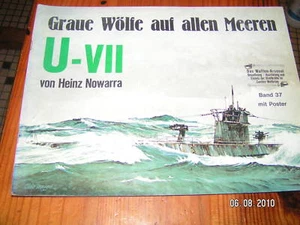 U-VII Graue wolfe auf allen meeren avec poster allemand - Picture 1 of 1