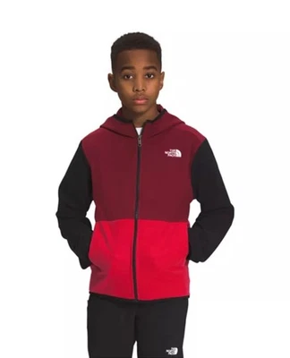 Moletom com capuz masculino North Face Glacier preto vermelho bordô tamanho M médio - Imagem 1 de 4