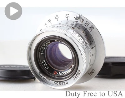 [Casi COMO NUEVO] Lente Nikon W-NIKKOR.C 3,5 cm 35 mm f2,5 L39 LTM para... - Imagen 1 de 4