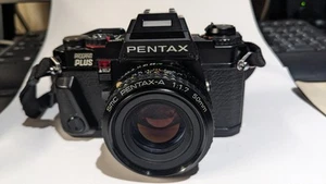 Pentax Program Plus W 50mm f1.7 Lens, Strap,Batteries Fully Functional Free Ship - Picture 1 of 10