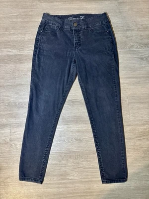 Seven7 Tummyless Skinny Jeans Womens Size 14 Black - Style MY1164QW - Image 1 of 4