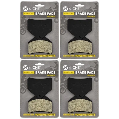 NICHE Brake Pad Set Arctic Cat CrossFire Firecat Lynx 2000 Rear Organic 4 Pack - Image 1 of 4