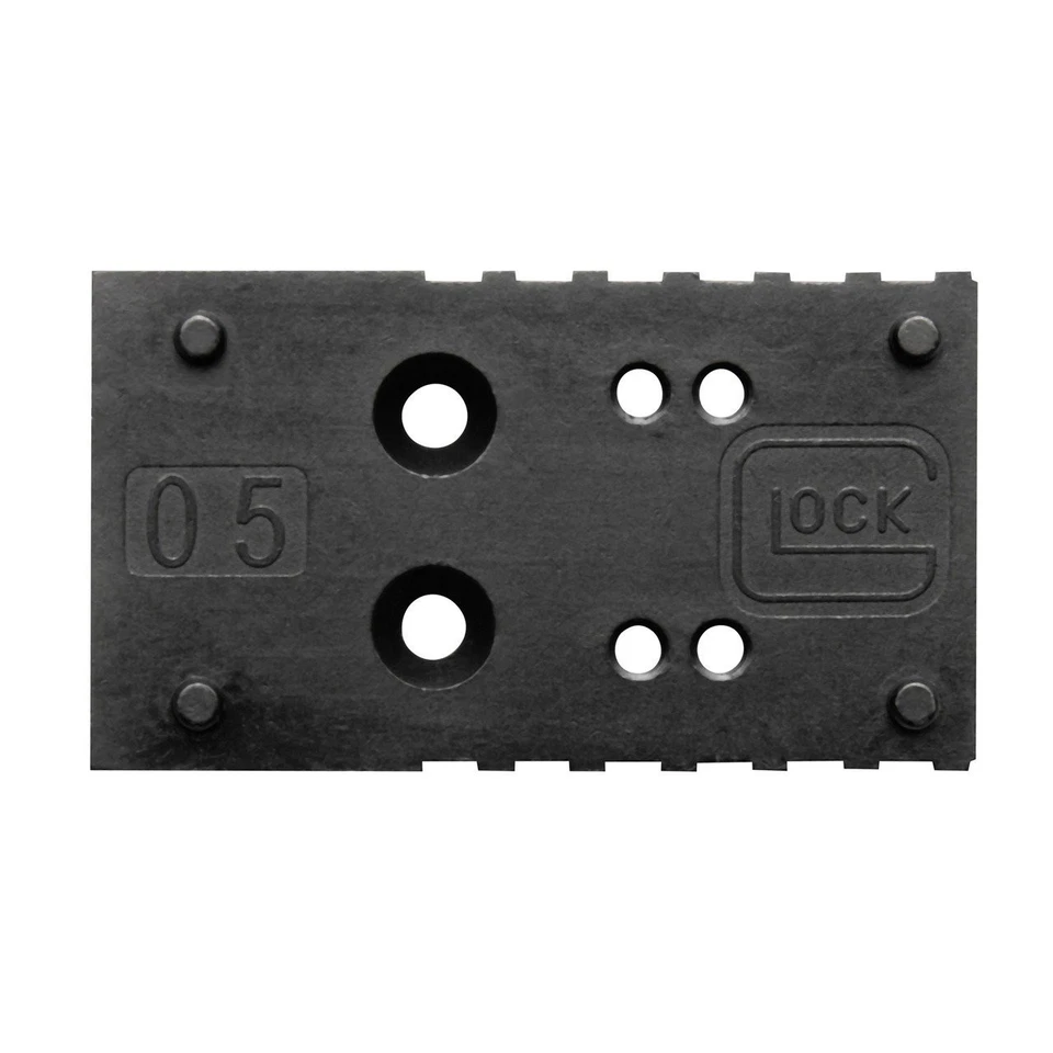 Juego adaptador pistola Glock MOS Optics placa acero negro - 74008 Foto 1 de 1