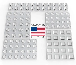 Clear Adhesive Bumper Pads 106-PC Combo Pack (Round, Spherical, Square) - Sou... - Picture 1 of 8