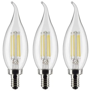 3 Pack - 4.5w CA11 LED E12 Candelabra base 2700K Soft White Bulb - Picture 1 of 4