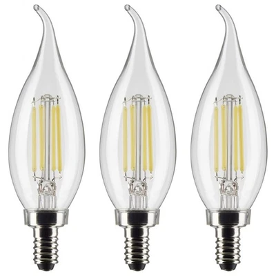 3 Pack - 4.5w CA11 LED E12 Candelabra base 2700K Soft White Bulb - Image 1 of 4
