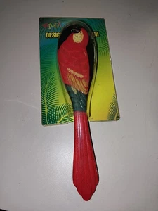 wild! designer hairbrush parrot NEW IN PACKAGE VINTAGE - Picture 1 of 4