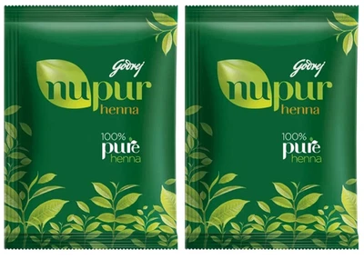 Godrej Nupur 100% Pure Henna Powder for Hair Colour Mehandi 150gm - Image 1 of 4
