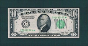 $10.00 1934C Federal Reserve Philadelphia STAR Note~Choicecu with Nice Epq.!! - Picture 1 of 1