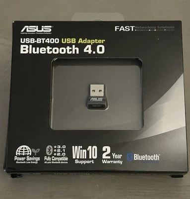ASUS USB-BT400 USB Adapter w/ Bluetooth Dongle Receiver, Laptop & PC Support, Wi - Image 1 of 4