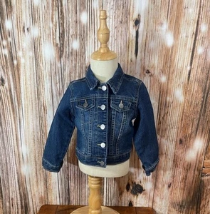 The Children’s Place Kleinkind Jungen Mädchen Denim Jeansjacke 2T blau Knopfleiste - Bild 1 von 4