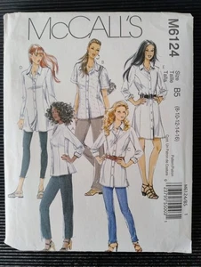 McCalls Schnittmuster M 6124 Damen Prinzessin Naht Bluse Tunika Kleid - Bild 1 von 4