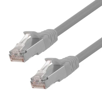 Ethernet Patch Cable CAT6, F/UTP, 26AWG, 0.5 Ft ,  5 pack, Gray - Image 1 of 4