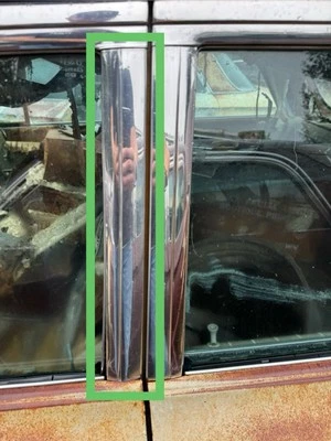 Buick LeSabre 1962 conductor puerta delantera izquierda pilar moldura - pilar B cromado Foto 1 de 4