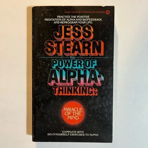 The Power of Alpha Thinking by Stearn, Jess 1977 First Signet Printing - Foto 1 di 3