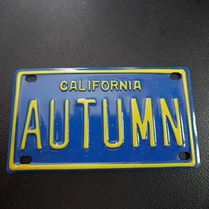 Autumn Mini License Plate Personalized Name California Novelty Gift Kids Bike - Picture 1 of 6