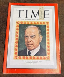 Time Magazine January 7, 1946- Prime Minister Mackenzie King - Bild 1 von 2