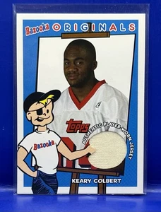 KEARY COLBERT 2004 Topps Bazooka Originals Game Jersey Relic Carolina Panthers - Picture 1 of 2