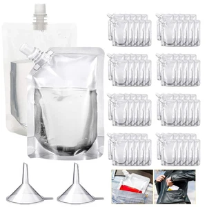 100-500ml Plastic Stand-up Drink Bags Spout Pouches For Liquid Juice Milk - Picture 1 of 29