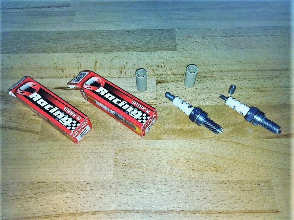 2x BRISK AR10S-7 Upgrade Racing Spark Plugs fit: Ducati 749 - 2003 to 2005 - Image 1 of 4
