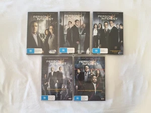 Person of interest : TV show complete series - 1,2,3,4,5 dvds Region 4 - Foto 1 di 12
