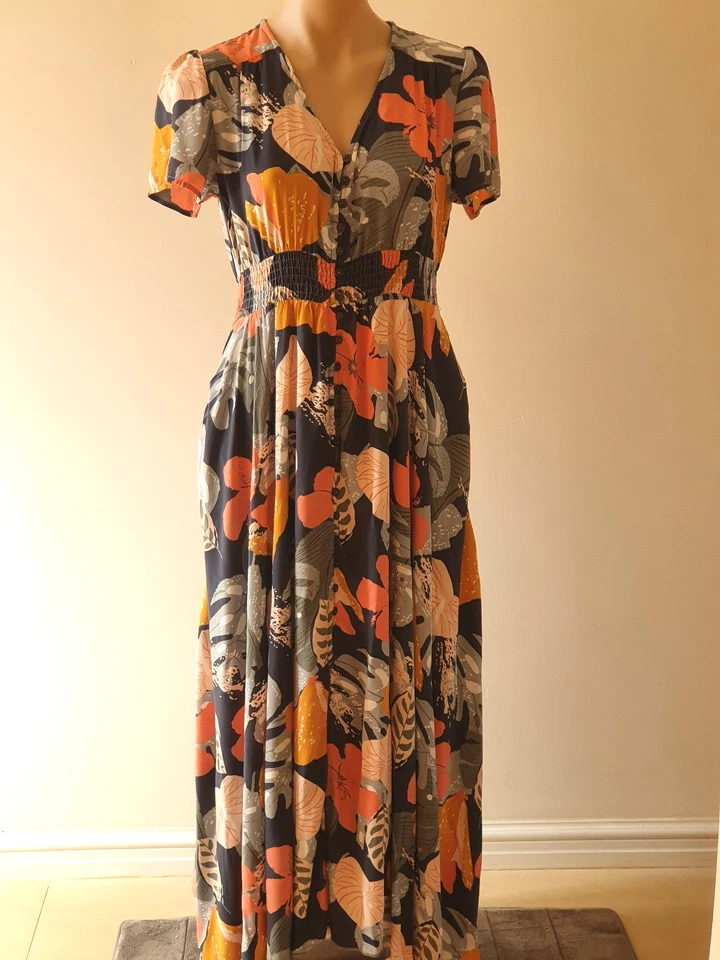 Caroline Morgan size 12 summer maxi dress - image 1 of 4
