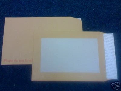 25 C4 A4 PIP HARD BOARD BACK ENVELOPES 324X229 FREEP&P