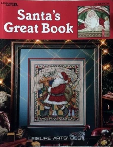 GRAN LIBRO DE SANTA patrón de punto de cruz ~ 40 diseños navideños - Imagen 1 de 9