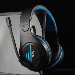 Game Headset Wired Earphone Surround Stereo Video Gaming Headphone with Mic - Picture 1 of 5