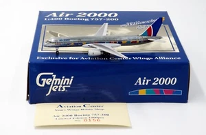 Air2000 B757 Reg: G-OOOS scale 1:400 Diecast Gemini Jets LAST ONE!! Defective!! - Picture 1 of 5