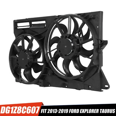 AC Radiator Cooling Dual Fan For 2013-2019 Ford Explorer Taurus DG1Z8C607 621564 Foto 1 de 4
