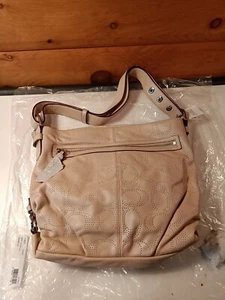 COACH Perforated Leather North South Duffel Sand Leather F19407 Brand New - Picture 1 of 21