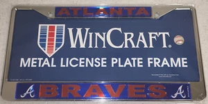 Atlanta Braves MLB  Laser License Plate Frame - Picture 1 of 2