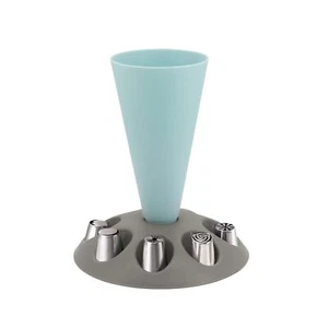 Piping Bag Stand Pastry Bag Holder Stand with 8 Holder Slots Plastic Pastry B... - Picture 1 of 7