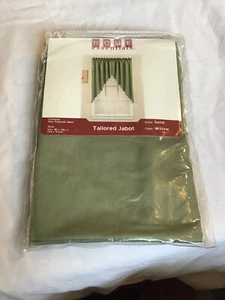 Home Essentials - 1 Tailored Jabot - Solid - Willow - 66”Wx38”L - Picture 1 of 5