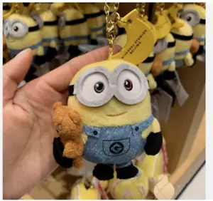 Authentischer Schlüsselanhänger Peking Universal Studios Minions Little Bob Tim Plüschtier - Bild 1 von 1