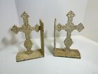 Cast Iron Cross Bookends. Made to Look Old. Very nice, religious item