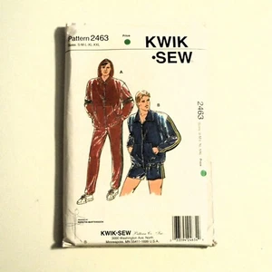 Kwik Sew Sewing Pattern 2463 Men's Windsuit Uncut - Picture 1 of 2