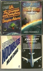 Vintage Paperbacks Lot Science Fiction Star Trek Adams Varley Chiba Noonblaze VG - Bild 1 von 1