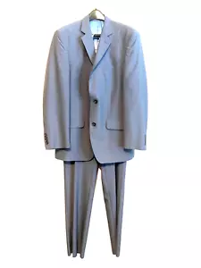Perry Ellis Mens BlueTwill Slim Fit Stretch Two-Button Suit Jacket $375 NEW MSRP - Picture 1 of 15