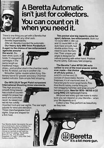 1978 Beretta M70S M76 & M92 Automatic Handgun Original Ad - Picture 1 of 1