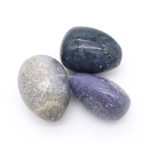 Grape Agate 3x Tumbled Stones 25x35mm - Bild 1 von 2
