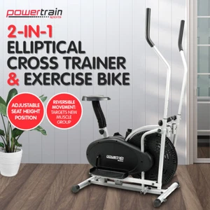 POWERTRAIN ELLIPTICAL CROSS TRAINER EXERCISE BIKE MACHINE HOME GYM BICYCLE - Picture 1 of 11