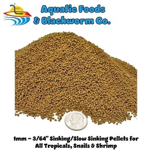 8-lbs 3/64" Sinking/Slow Sinking Pellets, ALL Tropicals, Snails, Shrimp Zeigler - Picture 1 of 6