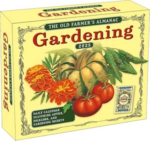 The Old Farmer's Almanac Gardening 2025 Page-a-Day Box Desk Calendar -BRAND NEW! - Picture 1 of 2