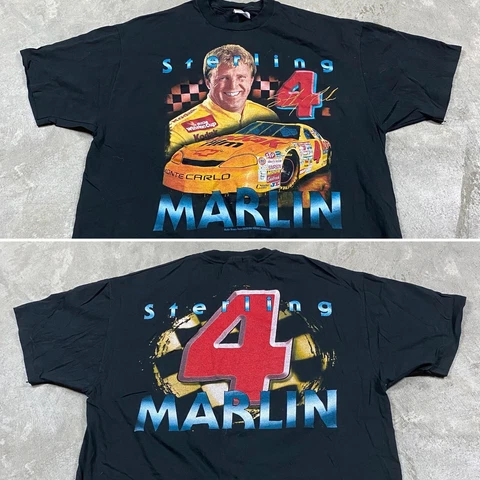 90s VTG Sterling Marlin CHEVROLET T Shirt EASTMAN KODAK 2XL Racing NASCAR Chevy Cover