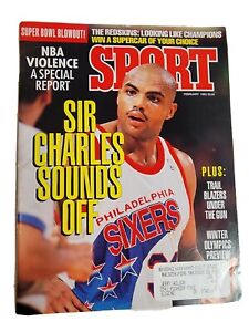 Vintage Sport Magazine Philadelphia 76ers Sir Charles Barkley VTG 1990s 90s