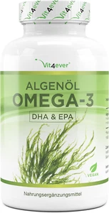 Omega 3 Vegan - 120 Kapseln - Hochdosiert Mit 1.500Mg Algenöl Pro Tagesdosis - Bild 1 von 7