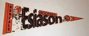 1980's BENGALS Boomer Esiason pennant 1988 MVP Cincinnati QB - Picture 1 of 1